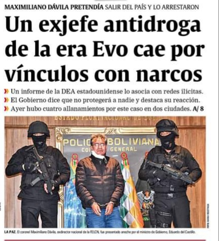 HenryMonteroSCZ's tweet photo. La #Fiscalía debe investigar todos los nexos de #MaximilianoDavila, incluido Evo Morales; que la Policía Boliviana aprehendió a cinco minutos de la Argentina es para aparentar "investigación" y evitar que Dávila llegue a manos de la DEA. https://t.co/hx7sHQjzLh