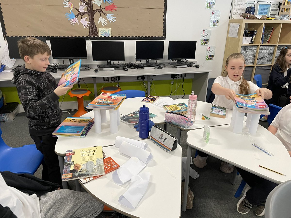 ysgolyddraig's tweet photo. Another exciting challenge set by @STEMAZING1 ! We had fun investigating and testing how important different shapes are in engineering design.  #YYDstem #YYDchallenge #curiosity #yydcreativity #YYDyr5 #YYDpenfro #YYDteifi https://t.co/Q1poYodu3A
