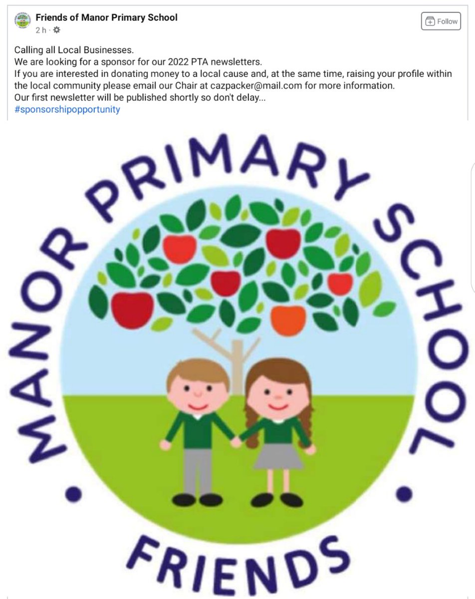 Any business interested in sponsoring the 2022 PTA newsletters for Manor Primary School in Ivybridge? Please see email details below on how to apply. Thank you #SouthHams #SouthHamsDevon #Ivybridge