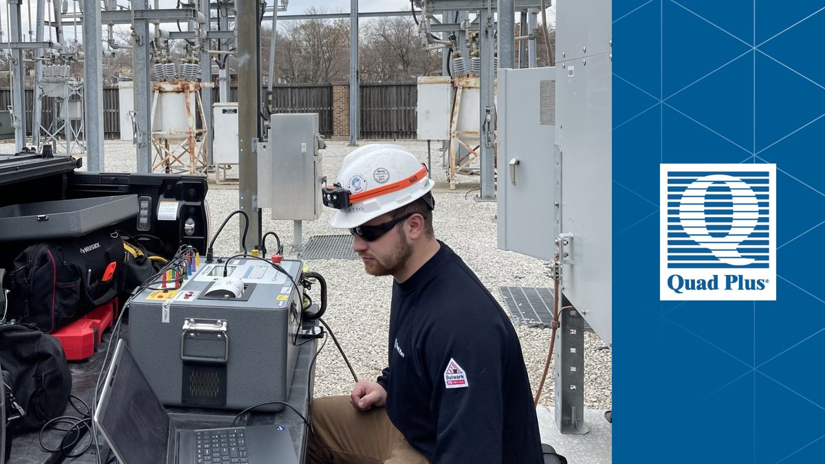 QuadPlus's tweet image. Using a Vanguard EZCT-2000C, James is testing the overall electrical performance of the current transformers (CTs) for the relay to ensure the current transformers will send the correct signals to the relay and trip the medium voltage breaker under a fault condition.

#CTtesting