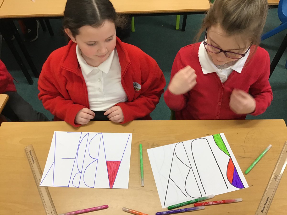 rockinghamii's tweet photo. The children discussed the meaning of colours and then thought about the colours that related to them. They then created stained glass windows using their names. @RockinghamPri #mentalhealth #mycolours https://t.co/JIYbWhPlMk