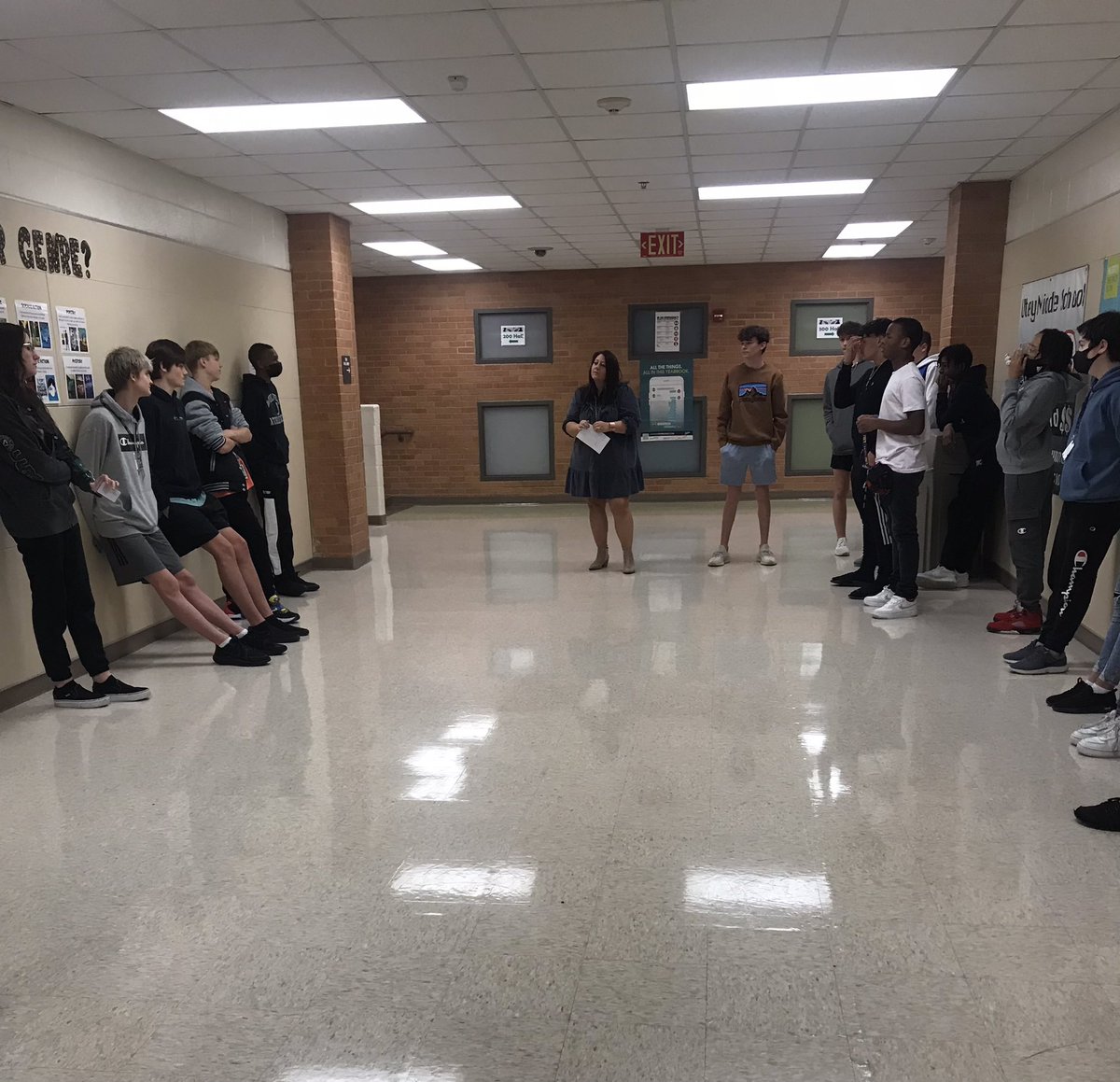 aimes2020's tweet photo. Academic discussions over thematic unit questions💡Way to build background @kcequina !
#utleylearns #buildingbackground #RockwallEls https://t.co/Siivda8O1f