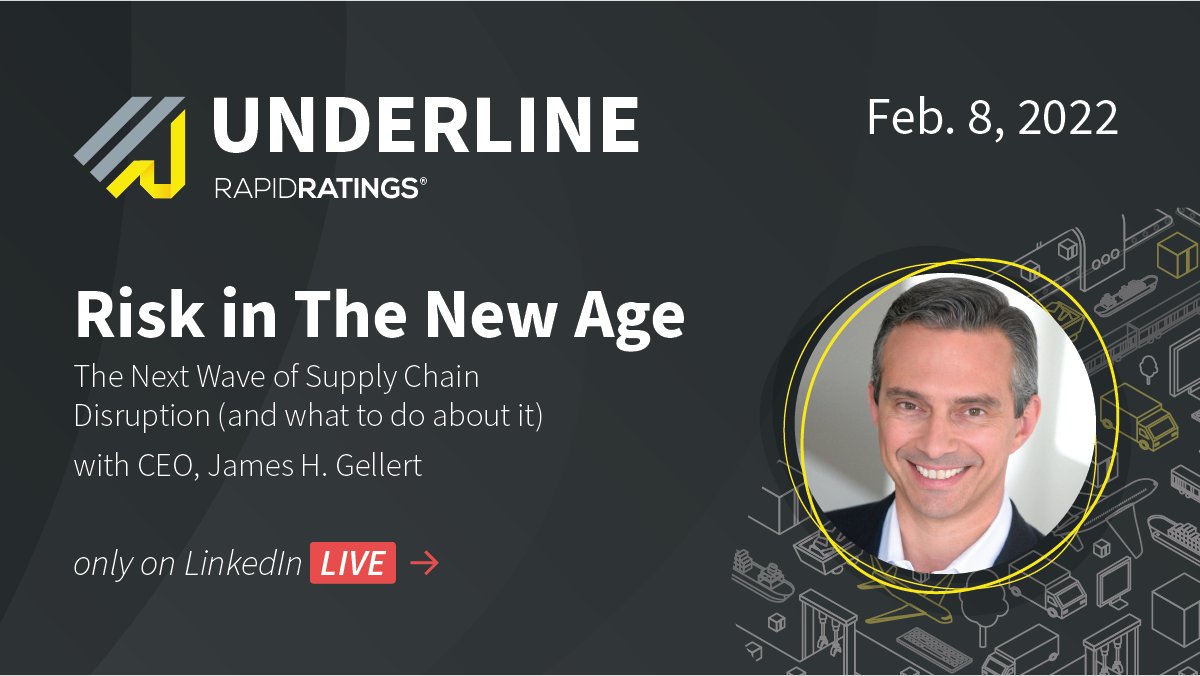 RapidRatings's tweet photo. We are gearing up for our biggest annual summit yet, titled Underline. Read the release to learn more and don't forget to register for our first public-facing keynote, by Chairman &amp; CEO @JamesHGellert.

https://t.co/p139ekPO4v https://t.co/AYZwtuDxeK