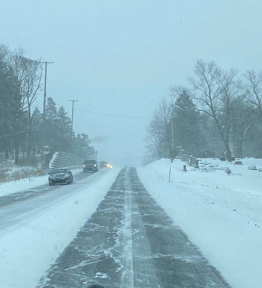 It’s snowing and according to the weatherman, it’s only going to get worse as the day goes on.  Please use caution, if you have to travel.  Slow down, and leave plenty of distance between you and other vehicles. #DriveSlowOnIceAndSnow