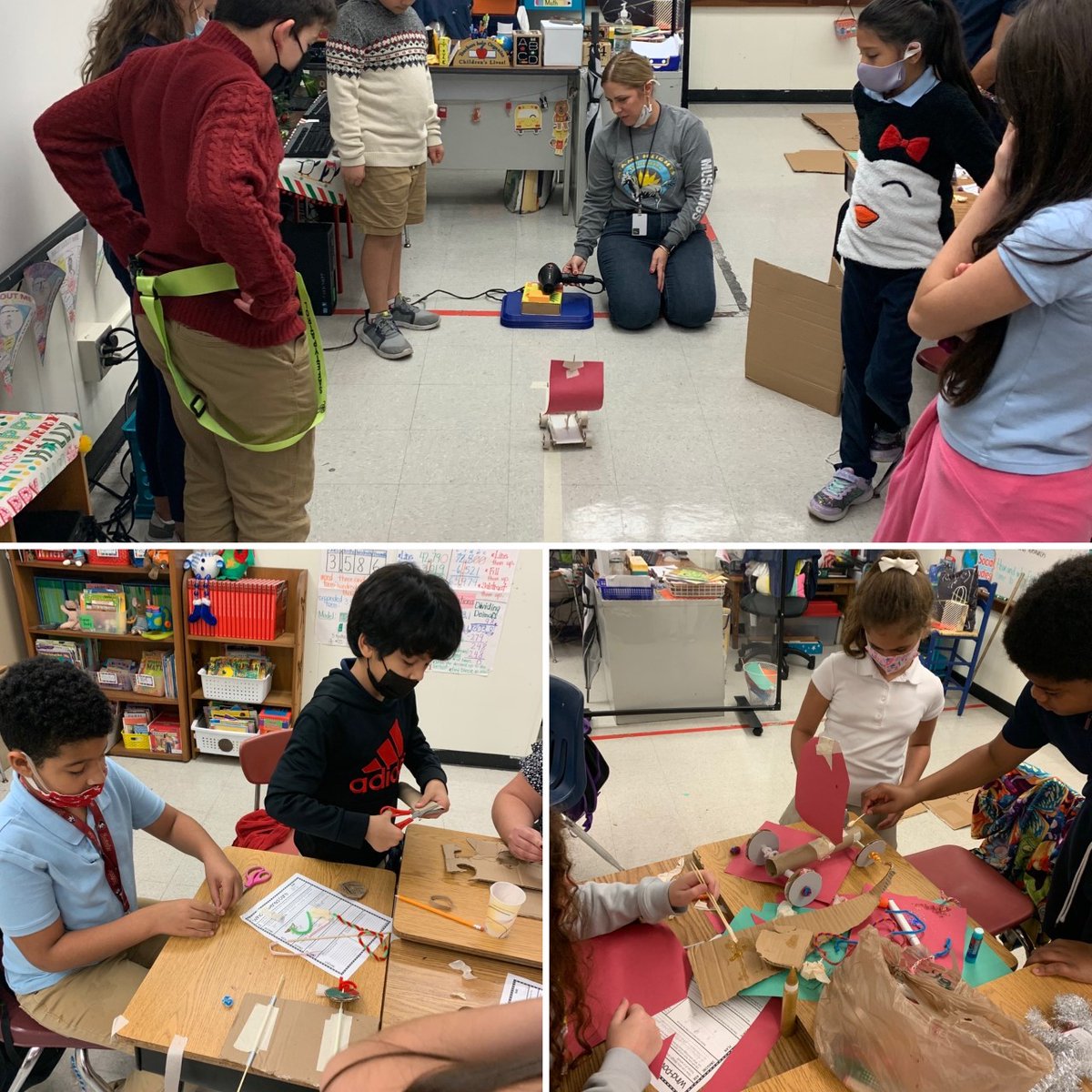 MIAMIHEIGHTSEL's tweet photo. Our students are working hard to ensure we earn STEAM Designation. Ms. Fajardo's class used various engineering skills to develop wind powered cars. #steam #mhemustangs #teamwork https://t.co/wFtGPEpBjm