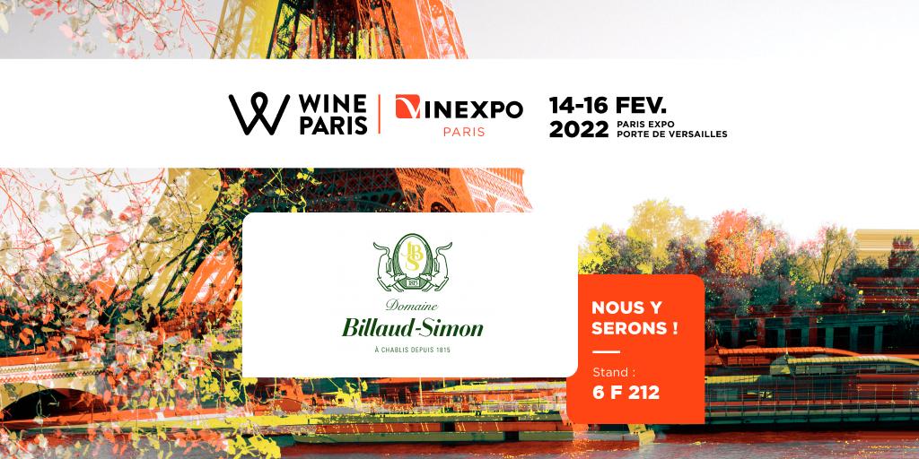Billaud_Simon's tweet photo. Dans moins d'un mois, nous serons présents pour la 1ère fois à @wineparisevent @VINEXPO - Parc Expo Porte de Versailles
Pour toutes informations : https://t.co/3DDNHBUkxu
.
#domainebillaudsimon #VinexpoParis
.
. 
#billaudsimon #deschablisdoretdelumiere #vinschablis #whitewine https://t.co/BB2LtkNgs9