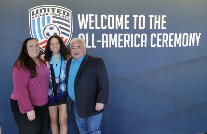 AuburnSoccer's tweet photo. ICYMI | @AlyssaMalonson was officially honored at the @UnitedCoaches All-America Ceremony over the weekend.

Congrats again, Alyssa! 👏 

#WarEagle https://t.co/gzYP6pmIXr