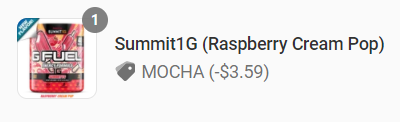 itsLemonzest's tweet photo. I'M ON A ROLL!!! Used @MinnesotaMocha's code (MOCHA) for a discount when buying @summit1g's @GFuelEnergy flavor!!! https://t.co/jr1cQs5pg3