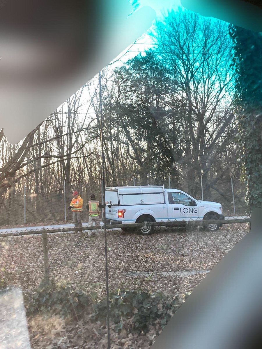 Surveyors from Long Engineering were spotted at Key Rd and Fayetteville Rd entering the Forest at approx 10am (2 trucks 4 workers). As of 10:30 workers are still present. <a href="/defendATLforest/">Defend the Atlanta Forest/Stop Cop City</a> #StopCopCity