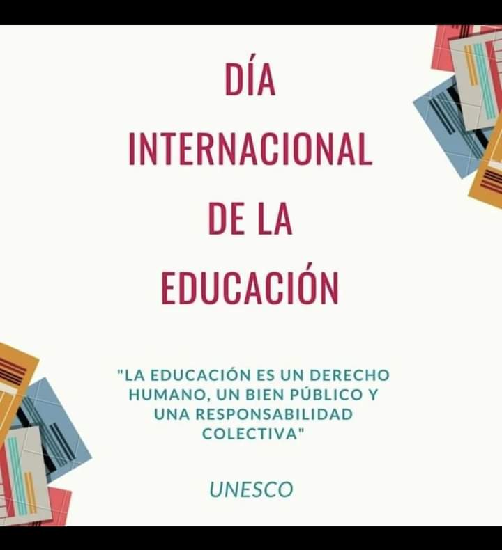 EcoeducaCtes's tweet photo. ¡ Feliz dia Internacional de la Educación! https://t.co/crYOzpJltc