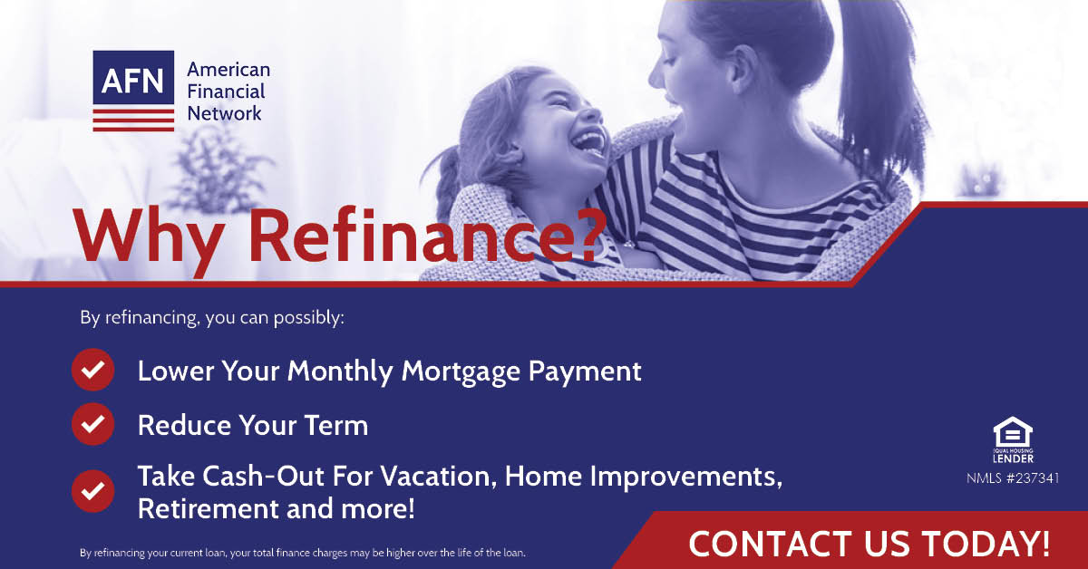 AFNLending's tweet photo. Why should you #refinance your mortgage? https://t.co/w4VXjzujX7