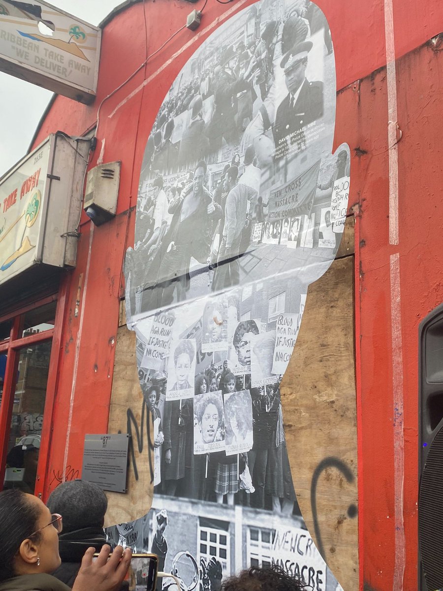 A new mural was unveiled over the weekend honouring the 14 young black people killed by a fire in south #London 41 years ago 👏 you'll find it outside @cumminupcaribbe 📷 by @Brenda_Dacres