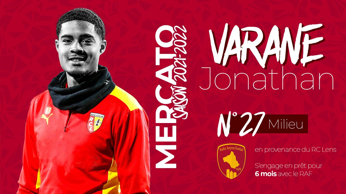 OfficielRAF's tweet photo. Il portera les couleurs ruthénoises pour les 6 prochains mois, bienvenue à 𝗝𝗼𝗻𝗮𝘁𝗵𝗮𝗻 𝗩𝗮𝗿𝗮𝗻𝗲 ❤️💛

Il arrive sous forme de prêt et en provenance du @RCLens !

Plus d'infos ⤵️
https://t.co/QEsNh6EIJ4 https://t.co/nVv8Q6QxXh