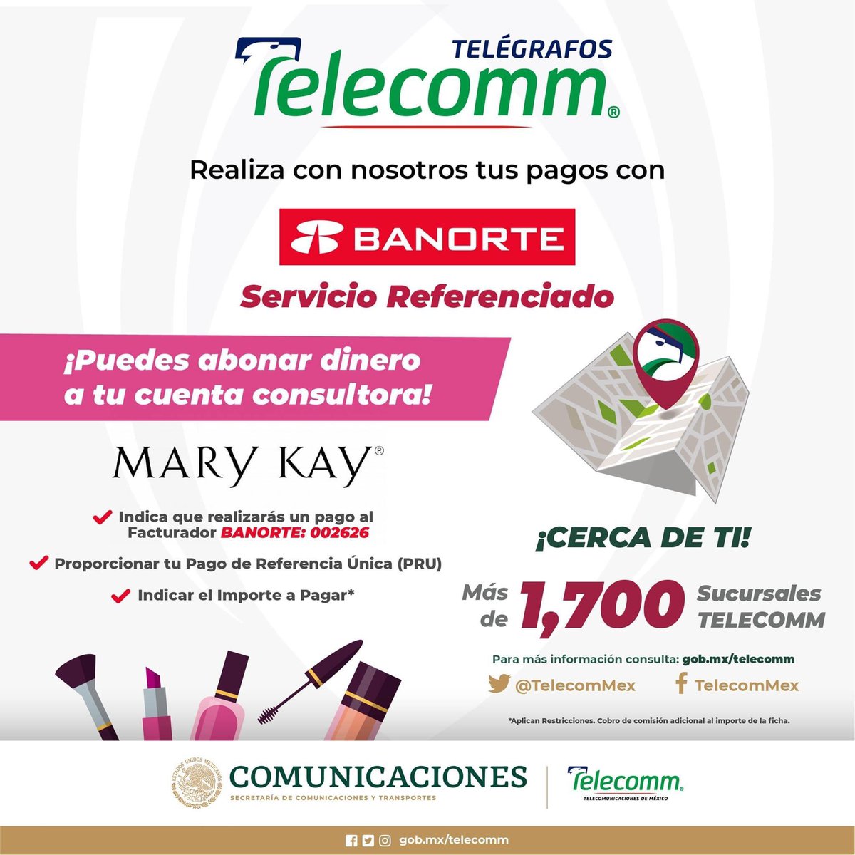 TelecommAgs's tweet photo. Para las mujeres emprendedoras como tú, te recordamos que puedes realizar el pago #SinComision de tus ventas por catálogo en las #SucursalesTelecomm Hay una Sucursal cerca de ti #TelecommLaMejorOpcion https://t.co/TDJzyGcyE6