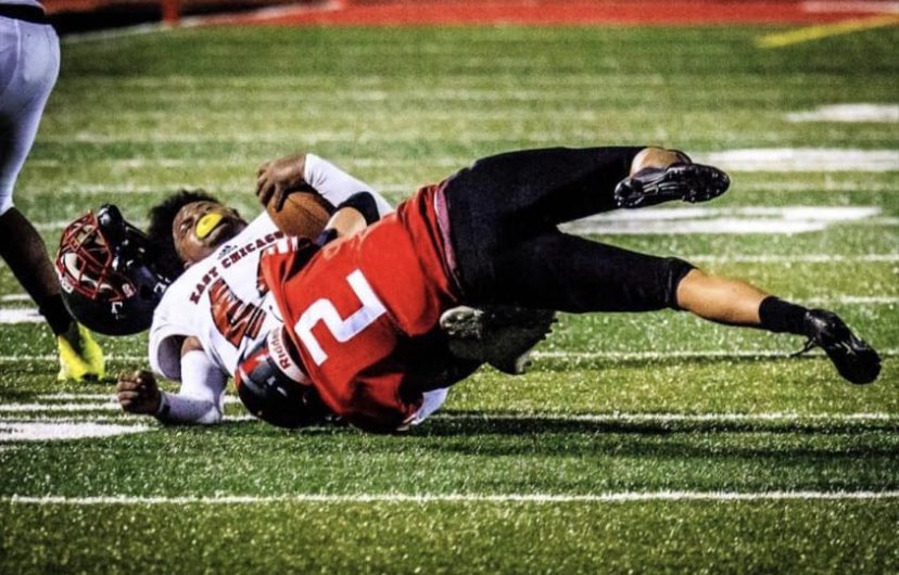 CoachCodyFrench's tweet photo. Other half of the Co-MVP is @Davidflores219 Bang-Bang had 111 tackles (lead the Region) with 18.5 TFLs. David is going to be one of the best and most-productive players in the state in 22’! #DYJ https://t.co/94KWJnCGnE