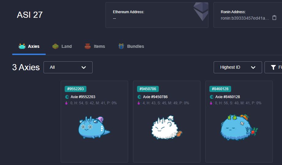 Axies Collection tweet media