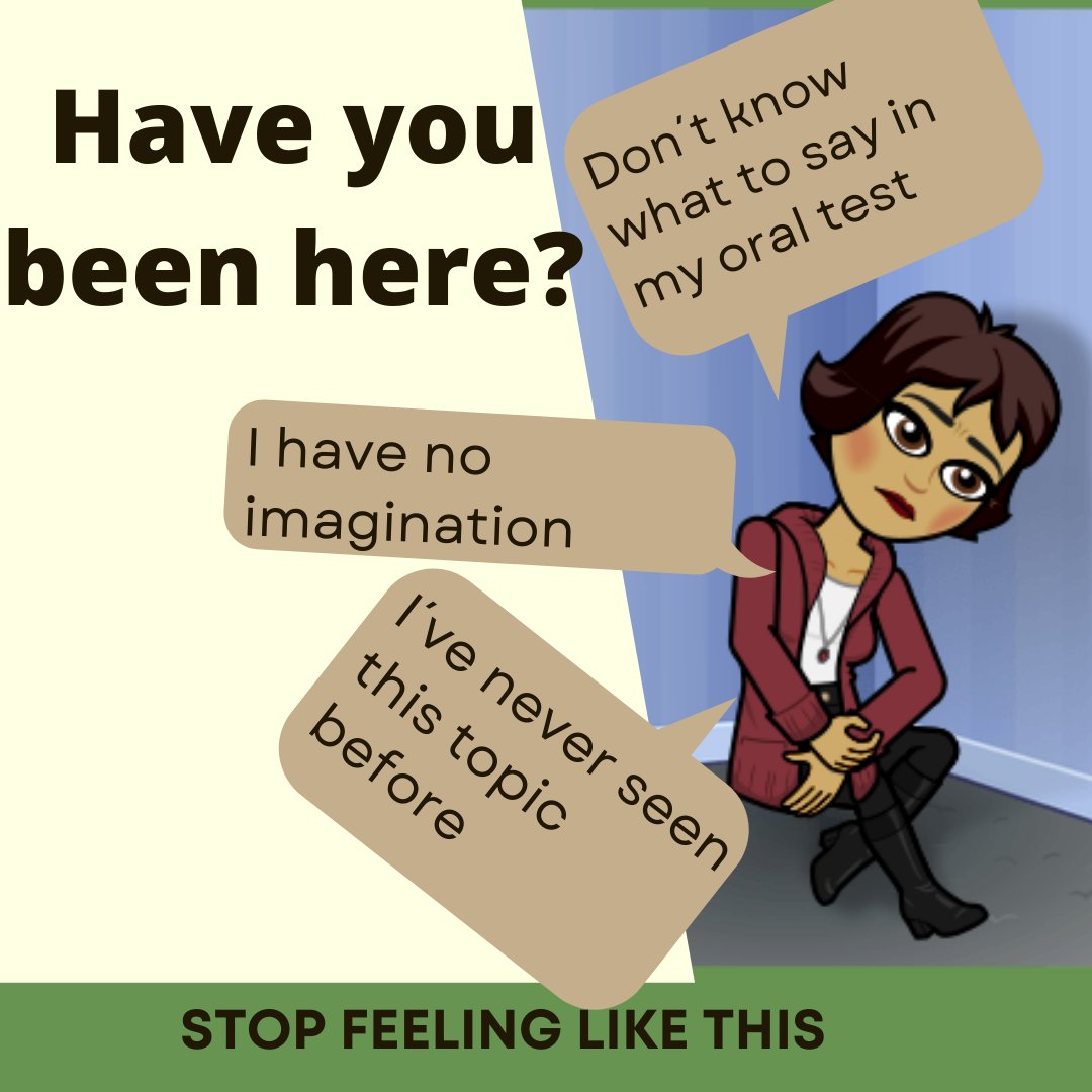 AuxiMarb's tweet photo. Does it ring a bell? As a teacher, this is something I very frequently hear. What do we do to help students face the "terrible speaking test"?
A new tip for both teachers and students!
#teacherstudent #EscuelasAmigas #Englishteacher
#speakingtests https://t.co/BFnTBpozw0