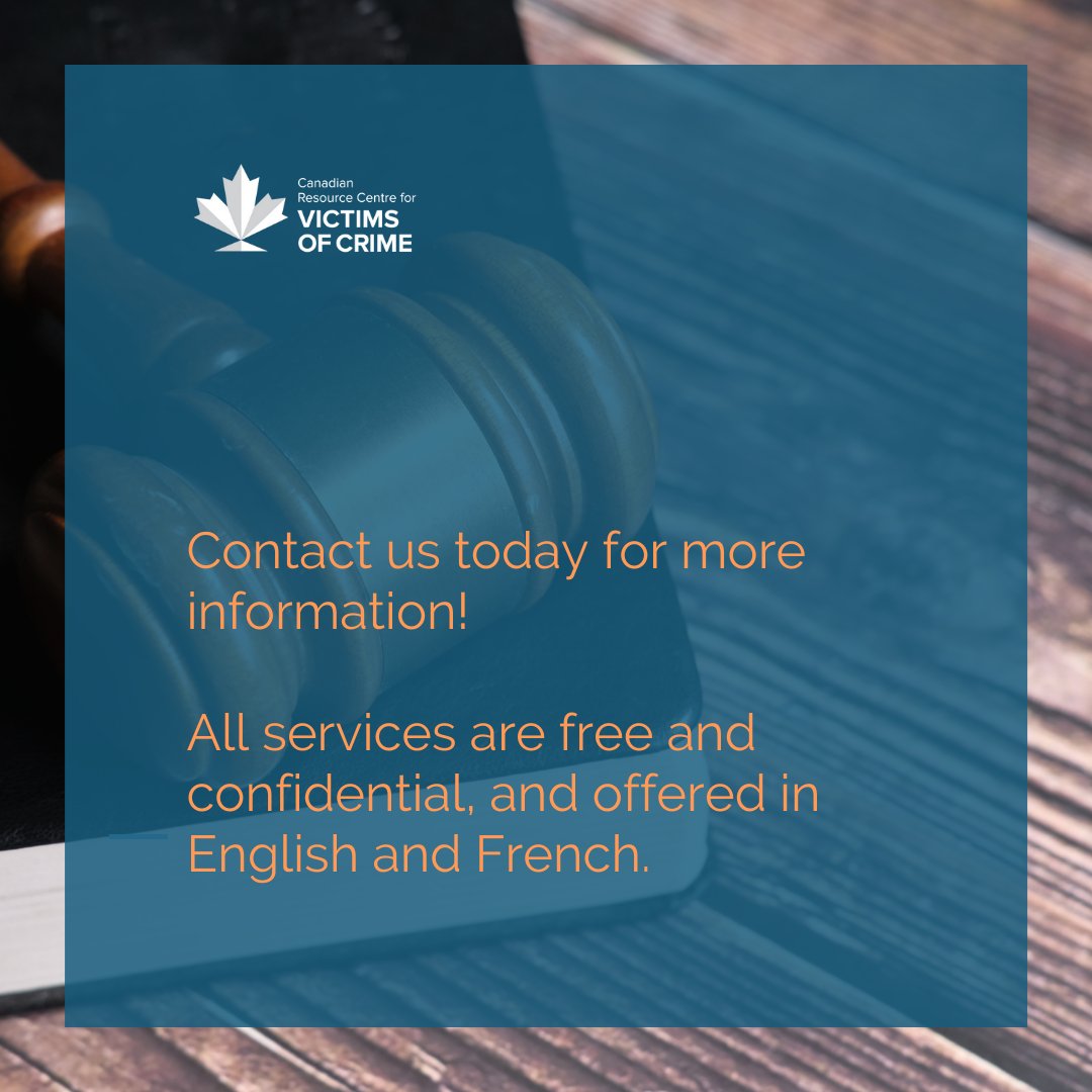CRCVC's tweet photo. The #CRCVC can be your representative with #CorrectionalServiceofCanada and the #ParoleBoardofCanada! A victim representative is chosen by a victim to receive info about the offender on their behalf. All services are free & confidential. Get in touch: https://t.co/UvUfw1GEg6 https://t.co/h1AD3HqVMQ
