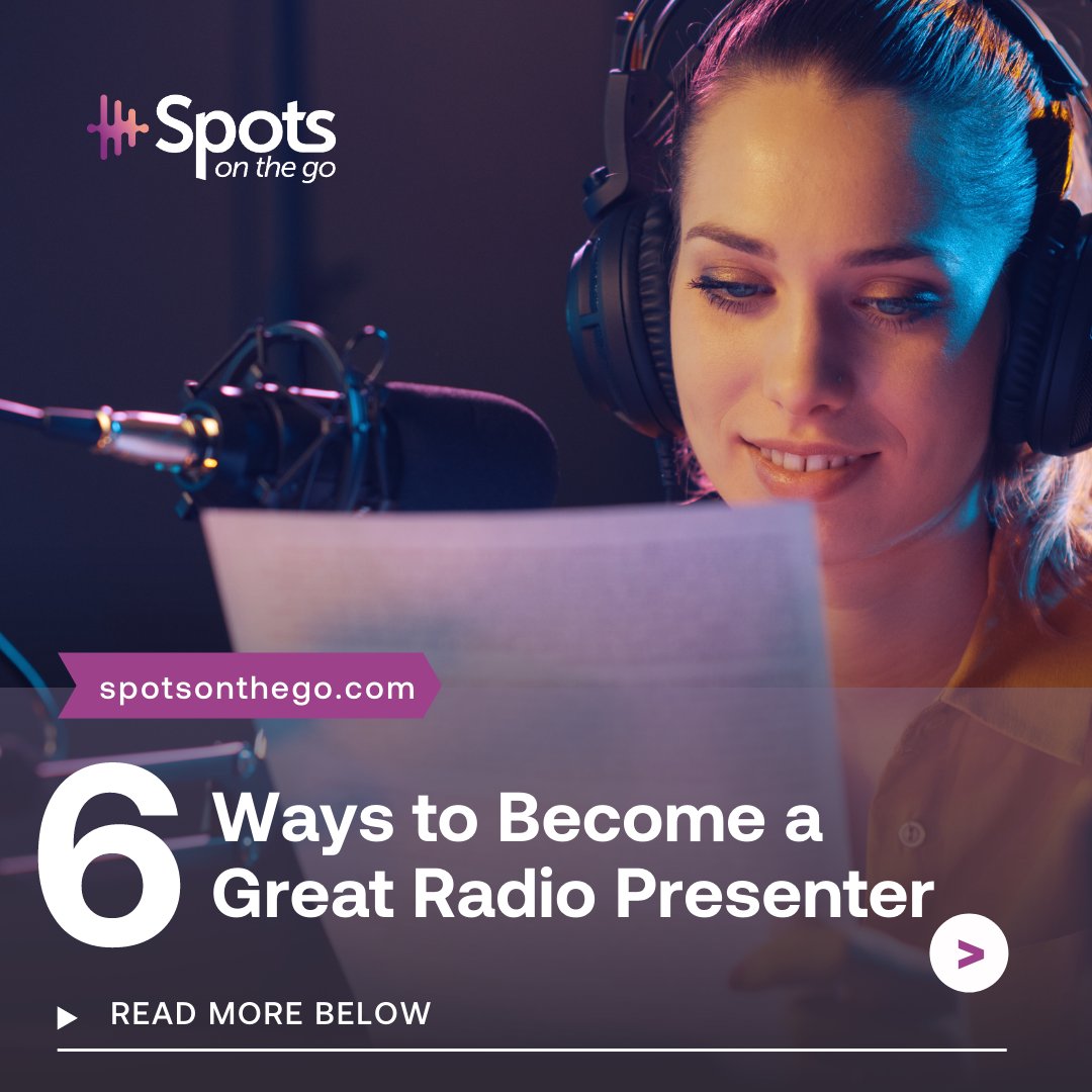 SpotsGo's tweet photo. Here are 6 things you need to know : 
     
💪‍ Know your listener 
💪‍ Make your listener care 
💪‍ Talk to one person 
💪‍ Be in charge 
💪‍ Learn the rules, then break them
💪‍ Make the mic your mate

Did you know about that?

#spotsonthego https://t.co/nW1rY0K9q1