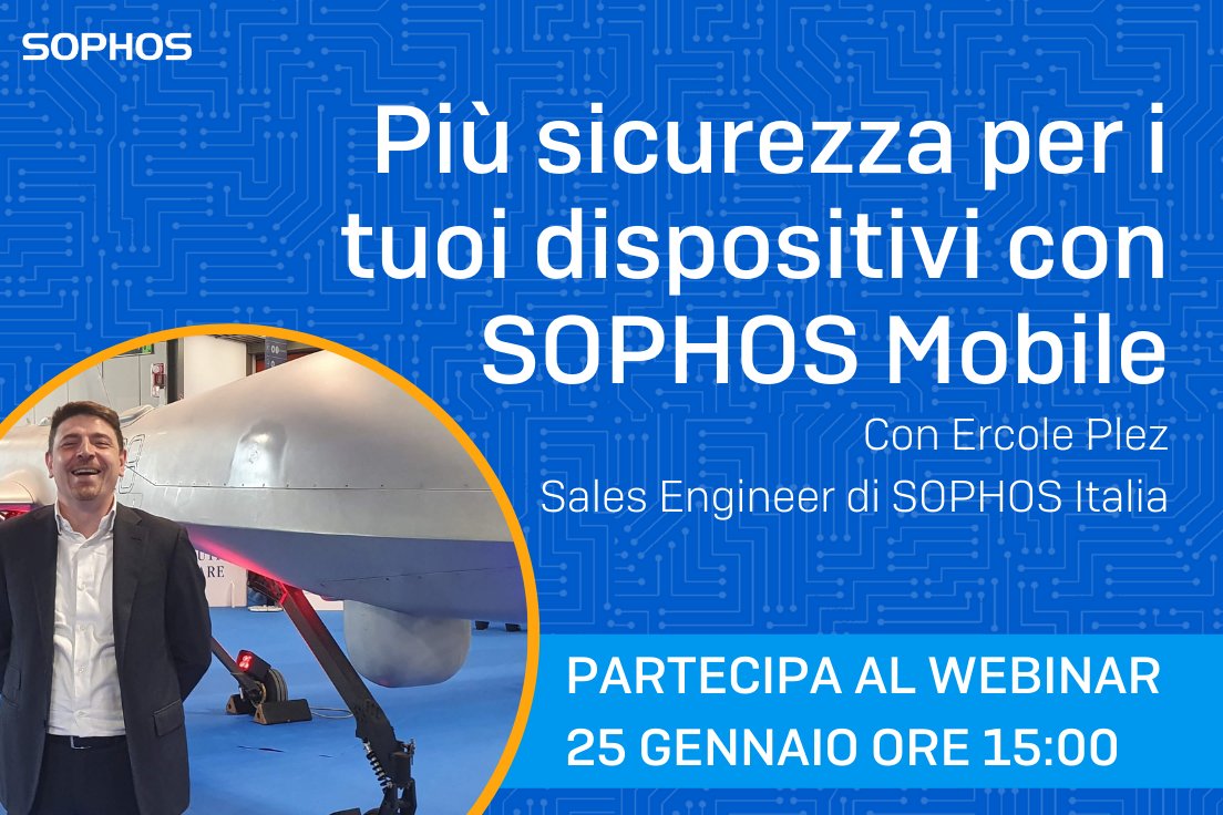 filippettigroup's tweet photo. 📲 I nostri smartphone sono il vettore di attacco più utilizzato per violazioni e #malware. 

Domani, unisciti agli esperti #Sophos e scopri come proteggere i dispositivi mobili aziendali.

Iscriviti al webinar➡️ https://t.co/uTfWCGXTL2

#cybersecurity https://t.co/8QhQuQtclm