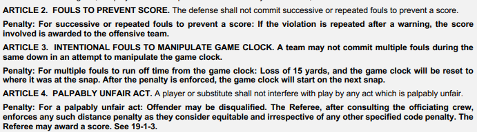 chiefsshow's tweet photo. @BVB_BRAVES @TonyDungy There's literally a rule about this: https://t.co/0fFwm7z6Kv