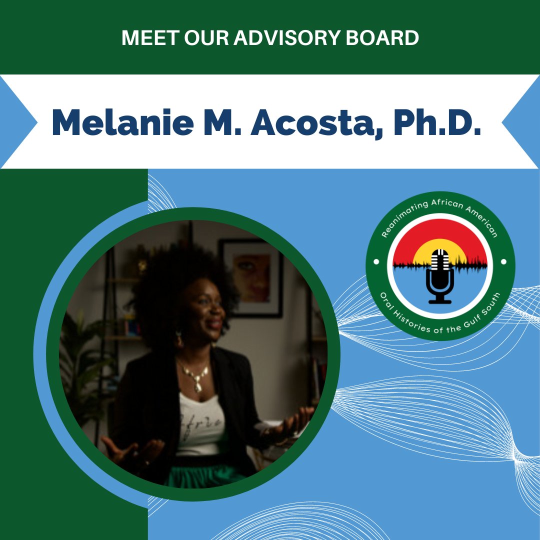 The RAAOHGS team would like to thank <a href="/MelanieMAcosta/">Melanie M. Acosta</a> for her guidance on this project.

Dr. Acosta has led research in Black education and institution-building for Black communities. Currently, she teaches <a href="/FloridaAtlantic/">Florida Atlantic University</a> in the Dept of Curriculum, Culture &amp; Educational Inquiry.