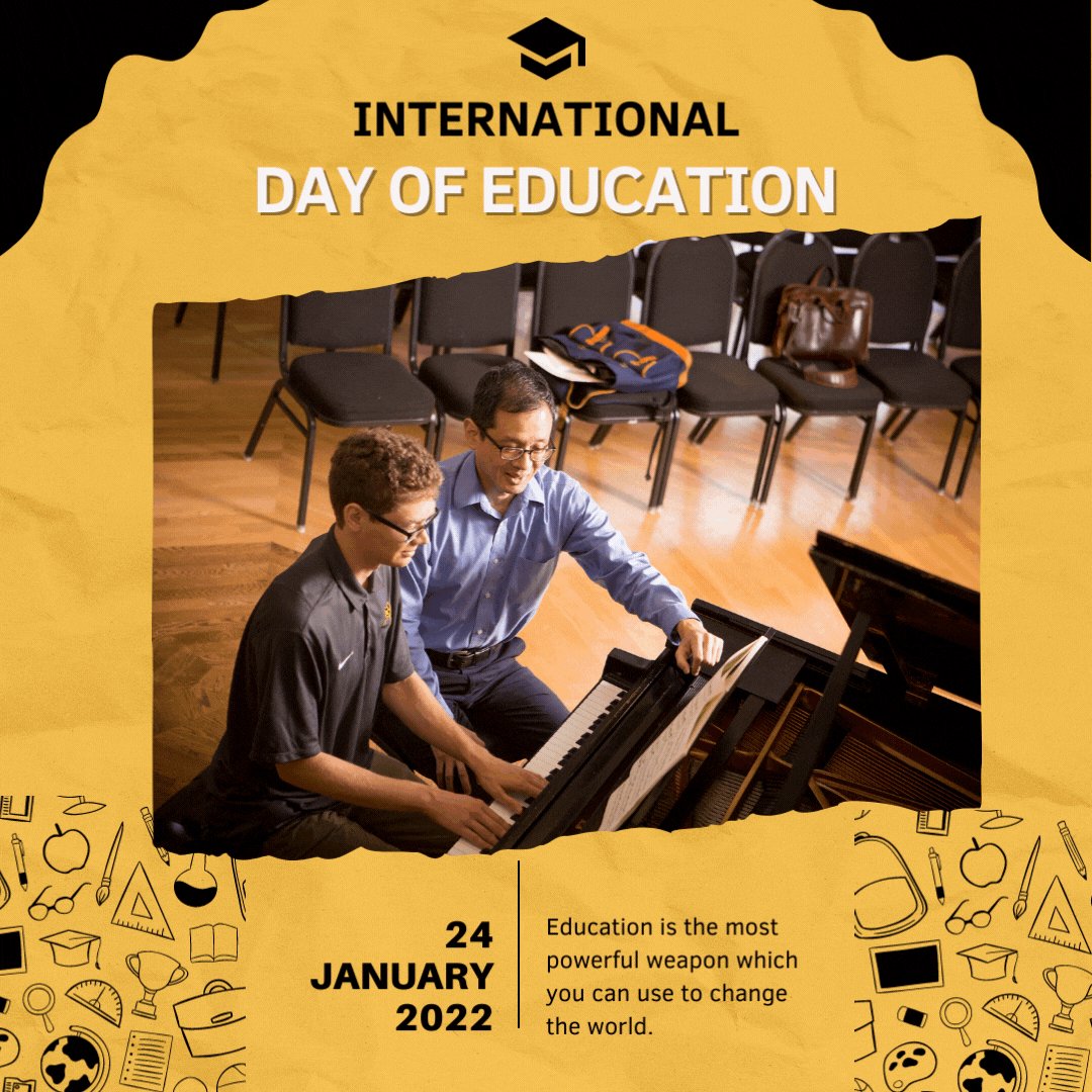SarofimSU's tweet photo. Today we celebrate International Day of Education! Sarofim Students are so appreciative of all that our teacher do for us and are excited to continue to explore the fine arts with them by our side! https://t.co/M8D25ptLmi