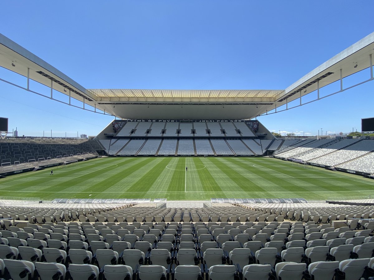 Corinthians's tweet photo. Amanhã é dia de matar a saudade dessa belezura que é a @NeoQuimicaArena! ☀️🏟

#VaiCorinthians https://t.co/KO08VH4VAW