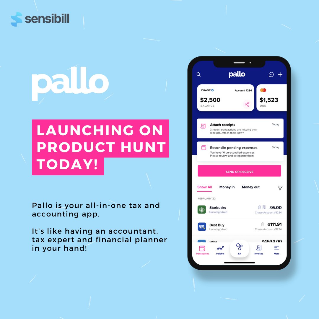 We're excited to partner with Pallo to help US freelancers match their receipts to the right transaction automatically, saving time! Pallo is launching today on Product Hunt. producthunt.com/posts/pallo