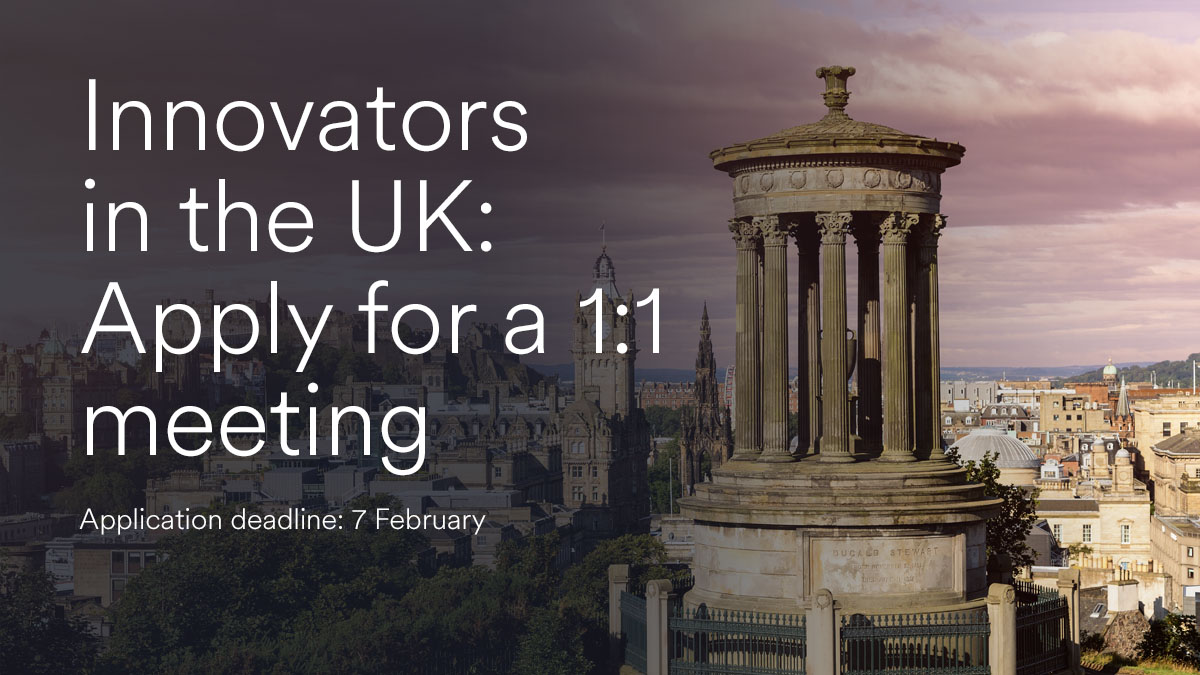 Life sciences entrepreneur and academics in the UK, you have until 7 February to apply to be considered for the opportunity at a 1:1 meeting with our team. Find out more and apply today 👉 jji.jnj/meetwithjjiuk