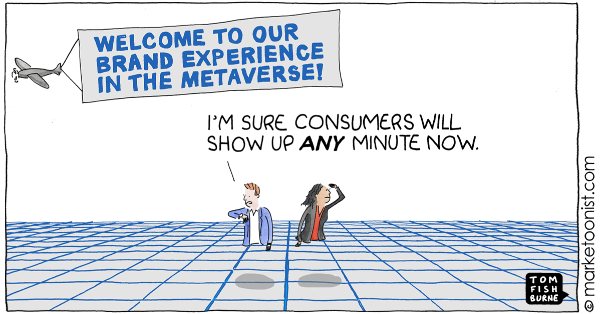 "Marketers sometimes over-inflate just how much people think about brands or want to engage with them."💯<a href="/tomfishburne/">Tom Fishburne</a>