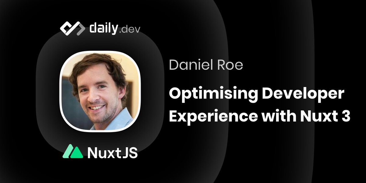dailydotdev's tweet photo. The Monthly Dev - January 2022
Nuxt3 ⚡ by Daniel Roe
A tour through the ways the new version of Nuxt will save time and make your life easier, unlocking your Nuxt superpowers🦸♀️🦸♂️
🗓 25 Jan, Tue
⏰8am PST
⭐ @danielcroe
#TheMonthlyDev
https://t.co/WaHX8C6ZZe https://t.co/ifqKGm1pTV