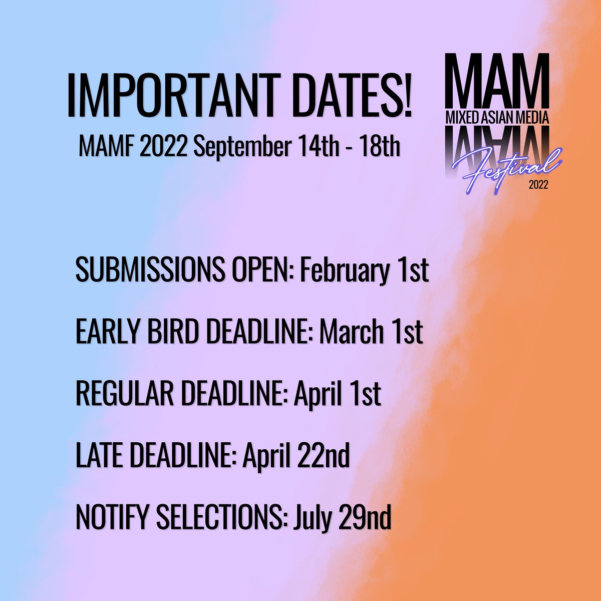 Mixed Asian Media Festival (MAM_Fest) Twitter