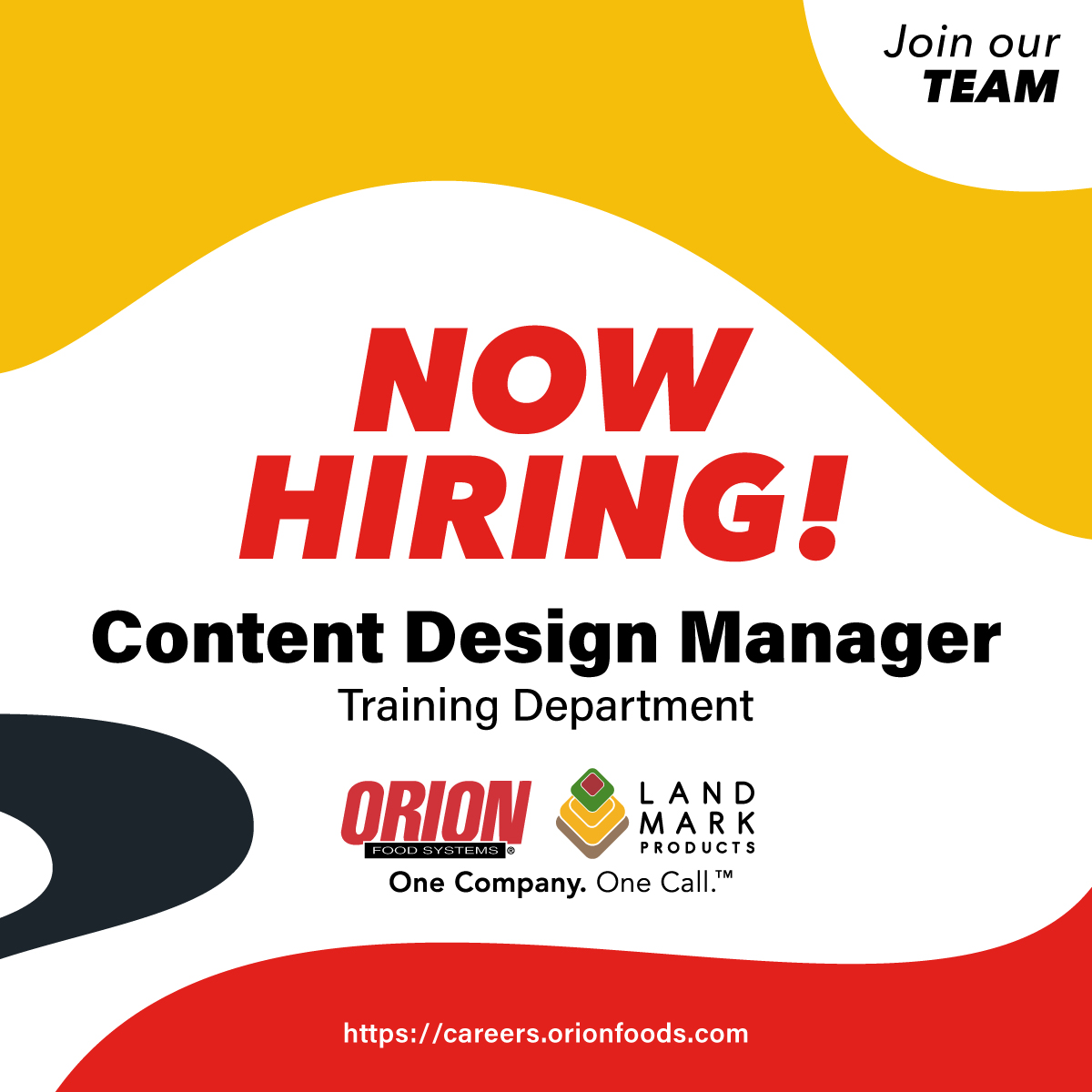 OLMFoods's tweet photo. We're hiring a Content Design Manager in Sioux Falls, SD. Apply today to work for one of the largest pizza suppliers! https://t.co/YE2r67U6Zo
#hiring #design #content #work https://t.co/LLebZ5qYCu