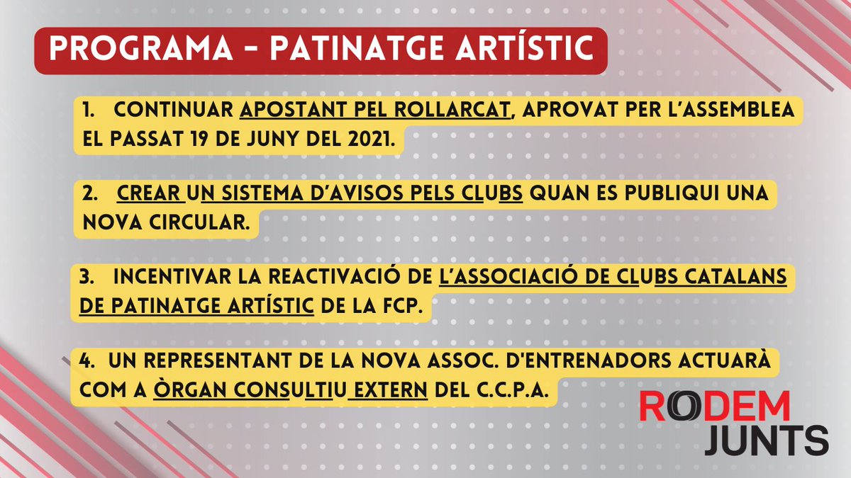 RodemJunts's tweet photo. 📌 Les nostres propostes per al #PatinatgeArtístic 🛼
🔗 Descarrega't aquí el projecte complet: https://t.co/vl9qXdRXQk
#RodemJunts https://t.co/rpzPcdVb4s