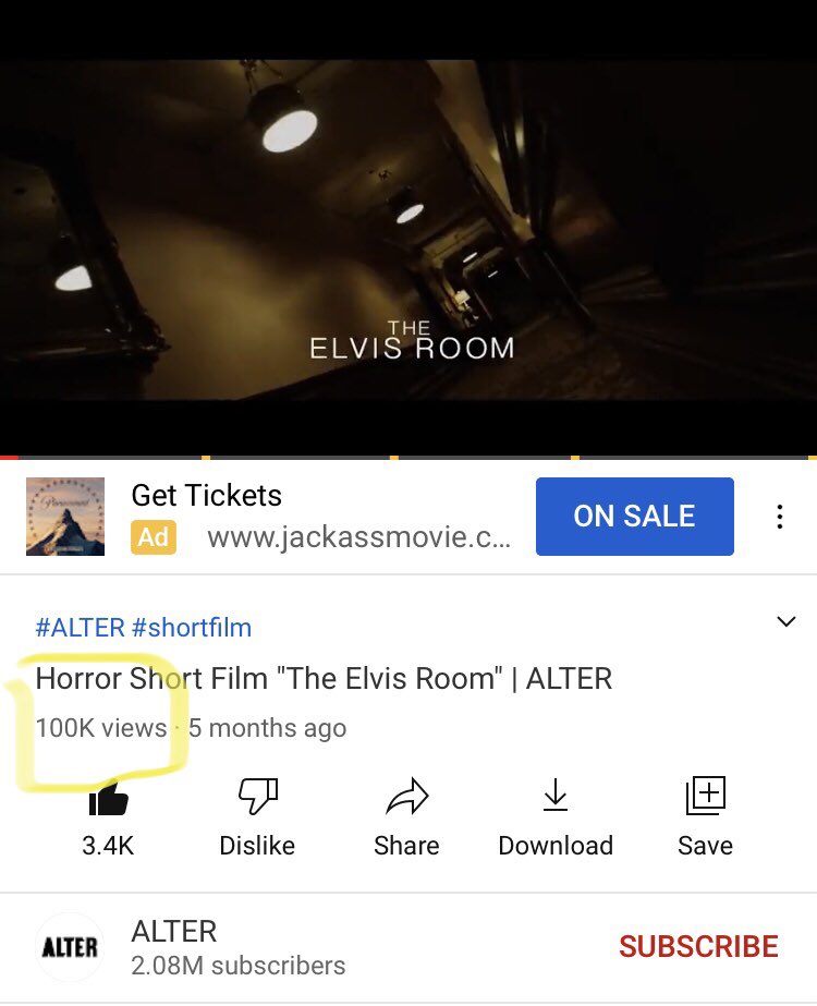 schwAarz's tweet photo. The Elvis Room passed the 100K view mark on @WatchALTER YouTube this weekend. Thanks for watching! https://t.co/XhemrFP69f