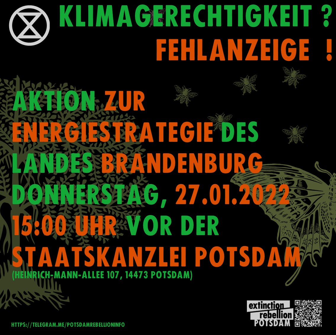 Wir schreiben gerade mit dem #Klimabündnis eine ausführliche Stellungnahme zur #Energiestrategie. Diese übergeben wir am Donnerstag persönlich dem Ministerium #MWAE. 
Seid ihr dabei, um der Stellungnahme Nachdruck zu verleihen?✊✊