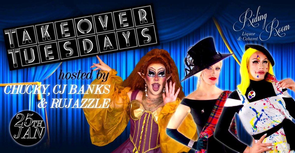 Starting 2022 with a bang at TAKEOVER TUESDAYS! Mothertucker evolved!✨

25TH JAN | HOSTED BY YOUR MOTHERTUCKER RESIDENTS ( <a href="/ChuckyBartolo/">Chucky</a>, <a href="/thecjbanks/">CJ</a>, <a href="/rujazzle/">RUJAZZLE</a>) 

SHOW STARTS AT 10PM!
FREE ENTRY | TIPPING ENCOURAGED
FABULOUS RIDING ROOM COCKTAILS ALL NIGHT LONG! <a href="/TheRidingRoom/">Theridingbootroom</a>