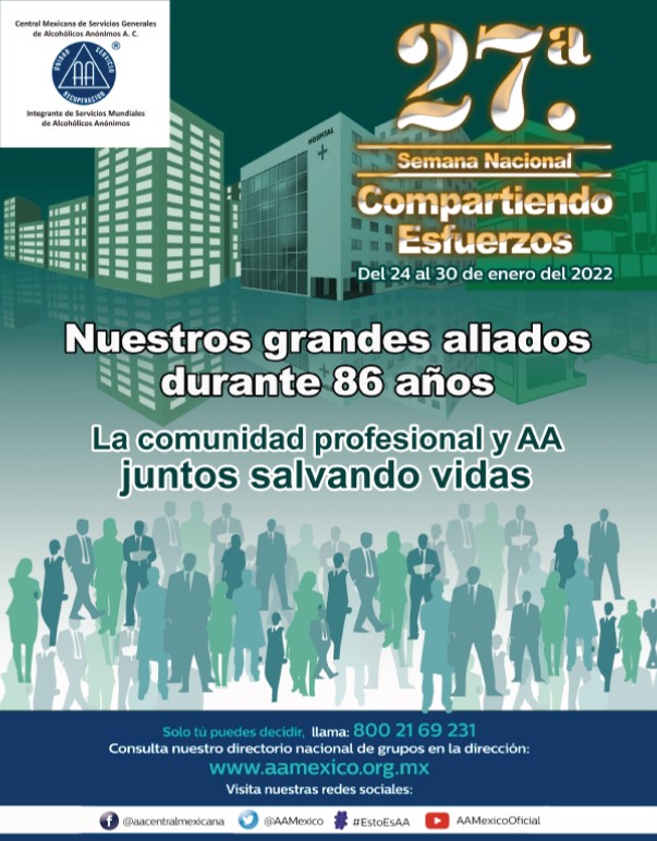 CECOSAMALibres's tweet photo. Hoy inicia la 27a. Semana Nacional de Información "Compartiendo Esfuerzos” #SNCE con el objetivo llamar la atención de la sociedad en la gravedad de los problemas asociados al abuso de bebidas alcohólicas y propiciar su reflexión para tomar mejores decisiones @AAMexico @CONADICmx https://t.co/aRqdhCaLOG