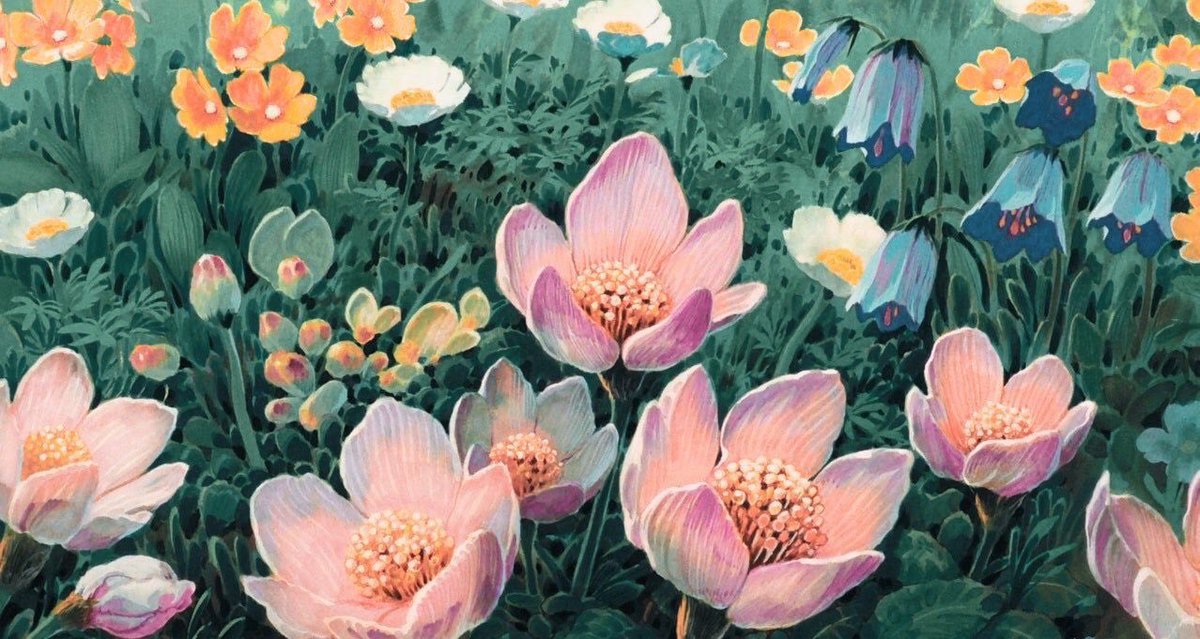 diaoln's tweet image. Studio Ghibli flowers 💐