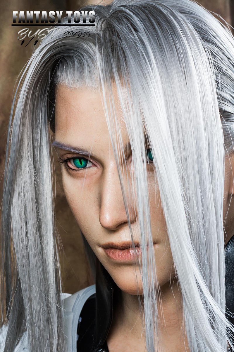 FantasyToys Studio 1:1 Life Size Sephiroth bust statue complete photos have been released 😳