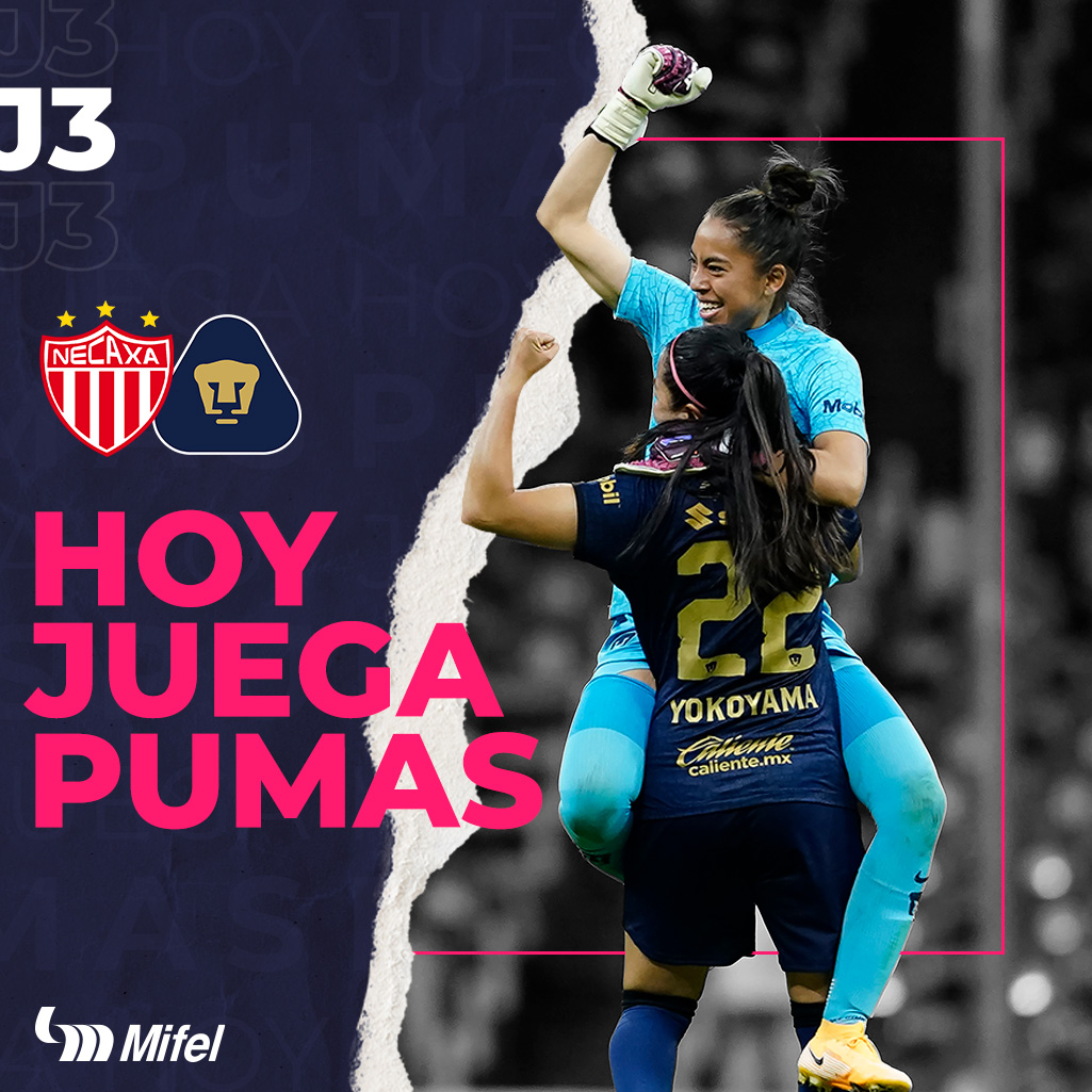 ¡No es un lunes cualquiera, #HoyJuegaPumasFemenil! 

Vamos con todo por el triunfo. ¡Dale, Pumas! 👊🐾

#ComoDebeSer #SoyDePumas #PumasEsMiFelicidad
