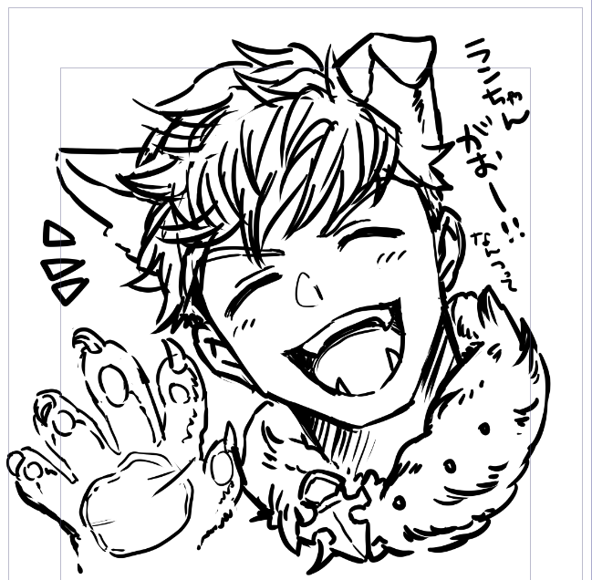 ヴェインちゃん!!!!見ながら描いたけど、初描き
・・・!可愛くない!?可愛い～～～ 