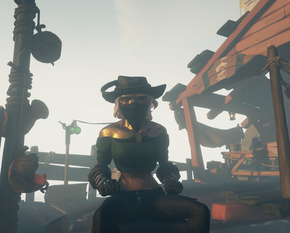 it's foggy but I'm sitting pretty,, ☠️

<a href="/SeaOfThieves/">Sea of Thieves</a> #SoTShot #BeMorePirate