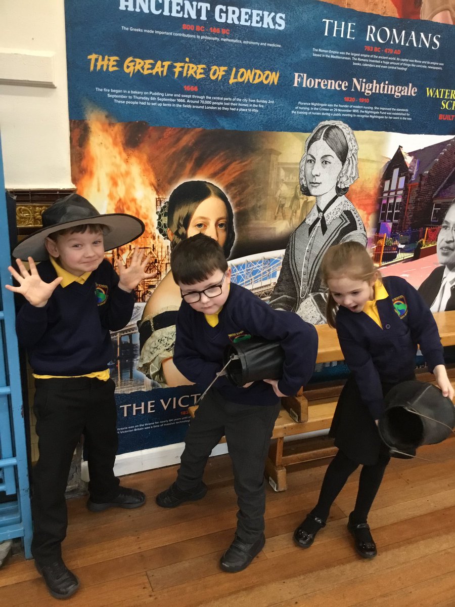 Thank you Professor Tuesday from <a href="/HLLancashire/">Heritage Learning Lancashire</a> for sharing your enthusiasm and knowledge on all things the Great Fire of London. The children had a ball and have not stopped sharing their new learning. #history #ks1 #hook