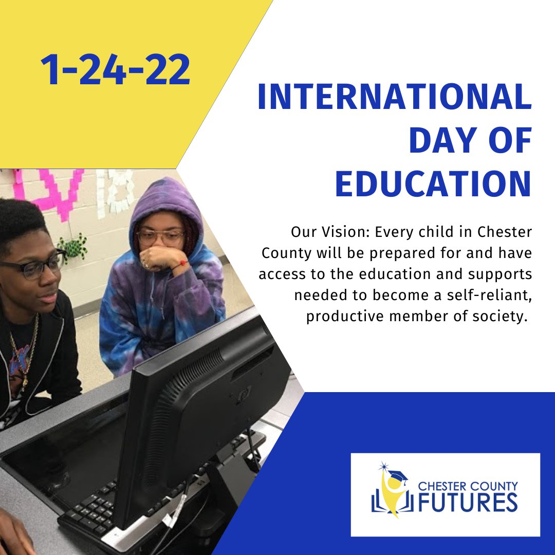 Chester County Futures is doing our part for education here in Chester County, check out this article to see what else is being done around the world to enhance education. en.unesco.org/commemorations…