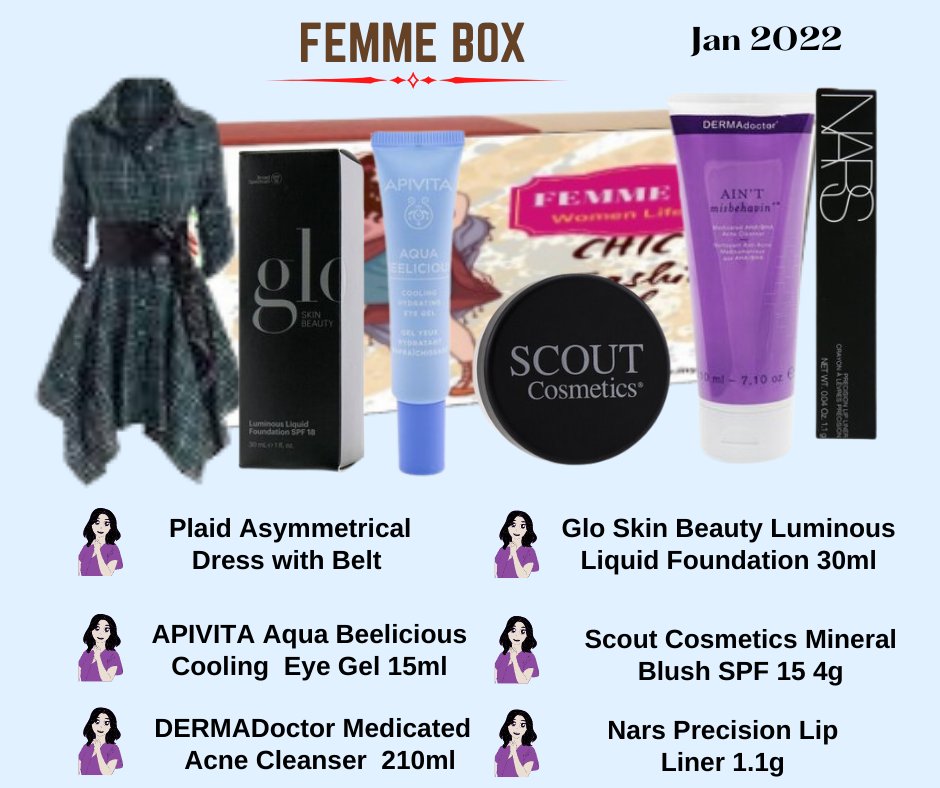 mygiftboxes's tweet photo. Femme Box - Jan 2022  #mygiftbox #femme #femmebox #women #subscriptionbox #mygiftboxes
https://t.co/PSVlylfG4b https://t.co/Ed6MAoWQqO