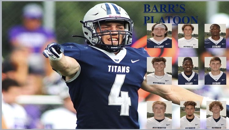 Platoon #1.  ⁦<a href="/Ian_Barr4/">Ian Barr</a>⁩. will be leading this group.  We have no doubts they will be near the top all off-season ⁦<a href="/WCtitansFB/">Westminster Football</a>⁩.  #GrindTime