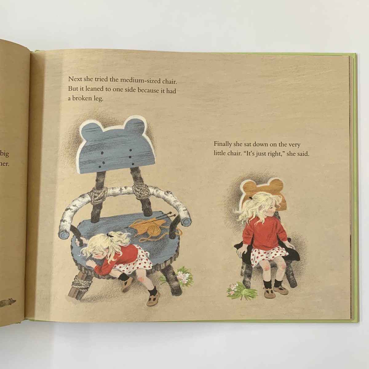 talesfortadpole's tweet photo. Lots of customers come to us looking for nice editions of classic fairytales so we thought we’d show you this sweet take on Goldilocks and the Three Bears by #GerdaMuller Faithful to the original with some extra background information on Goldilocks, this is a gorgeous book! https://t.co/YaN3kqxc1R