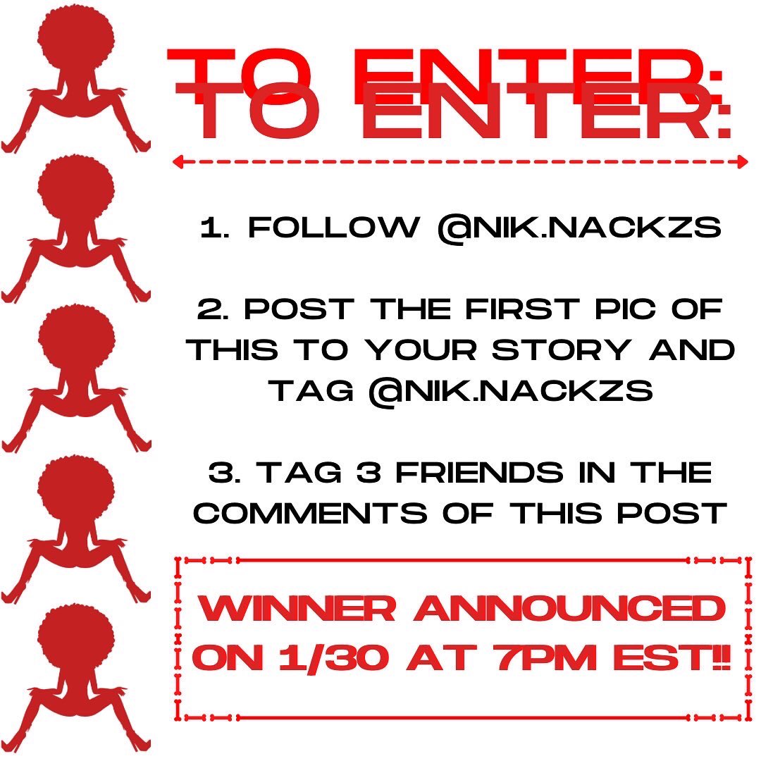 UmuWanna_x's tweet photo. ❤️‍🔥MY 100TH FOLLOWER GIVEAWAY IS NOW LIVE‼️
HELP US REACH 100 FOLLOWERS TO WIN SOME EXCLUSIVE ITEMS‼️WINNER WILL BE ANNOUNCED 1/30 AT 7PM EST FOLLOWED BY A BIG ANNOUNCEMENT REGARDING NEW MERCH‼️
ENTER NOW AT 
https://t.co/MaKyDdpjIi ❤️‍🔥 https://t.co/RcWf1YvCvI